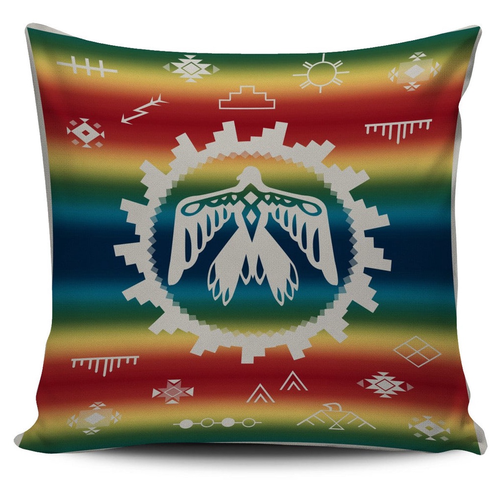 Native American Pillow Case, Thunderbird Rainbow Native American Pillow Covers, Native American Pillow Covers Native American Pillow Case, Thunderbird Rainbow Native American Pillow Covers, Native American Pillow Covers