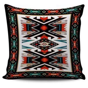 Native American Pillow Case, Tribal Colorful Pattern&hellip;