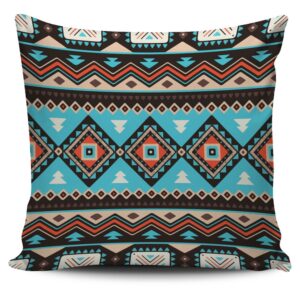 Native American Pillow Case, Tribal Line Shapes&hellip;