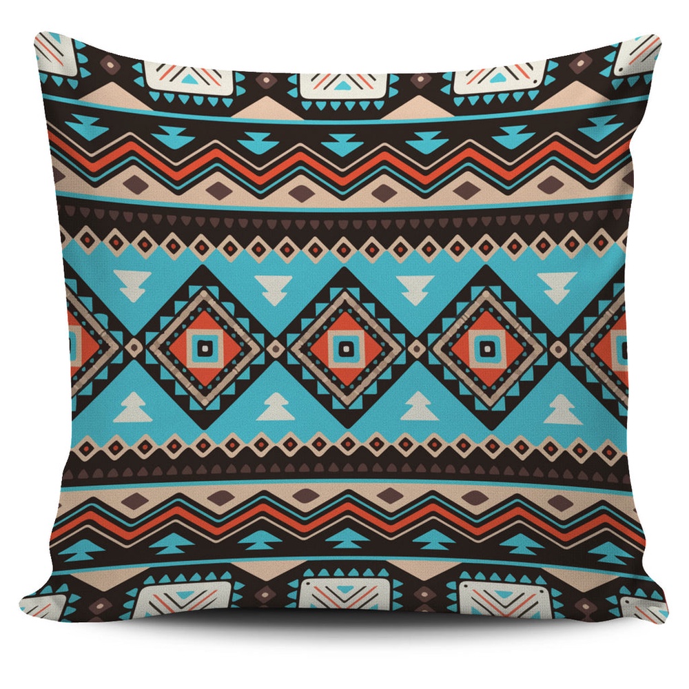 Native American Pillow Case, Tribal Line Shapes Ethnic Pattern Pillow Covers, Native American Pillow Covers Native American Pillow Case, Tribal Line Shapes Ethnic Pattern Pillow Covers, Native American Pillow Covers