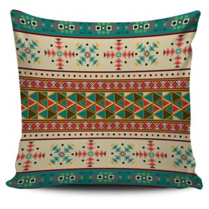 Native American Pillow Case, Tribe Borders Pattern&hellip;