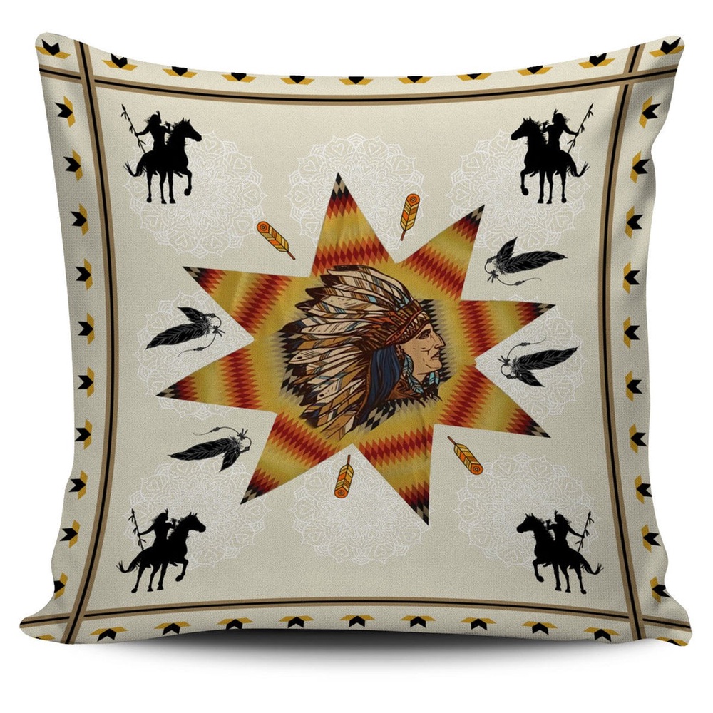 Native American Pillow Case, Tribe Chief & Warriors Native American Pillow Covers, Native American Pillow Covers Native American Pillow Case, Tribe Chief & Warriors Native American Pillow Covers, Native American Pillow Covers