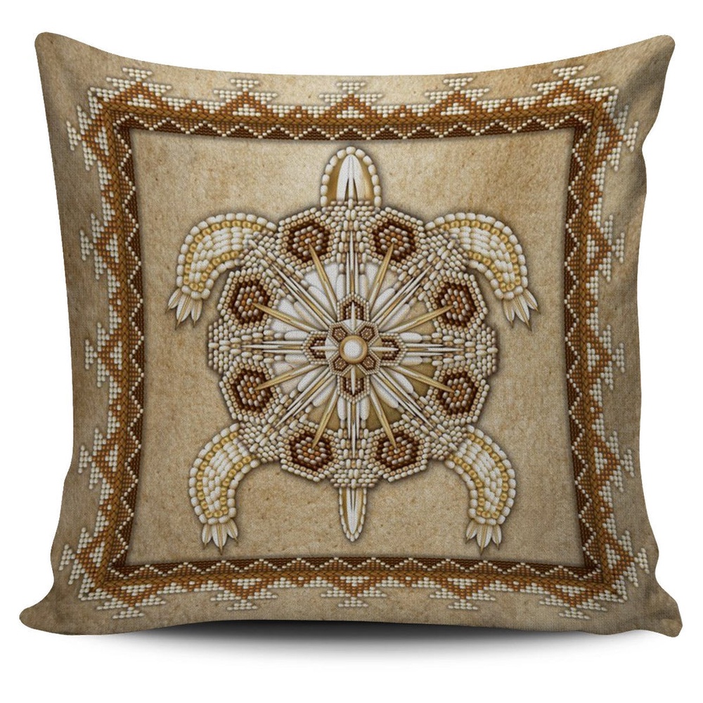 Native American Pillow Case, Turtle Tribe Native American Pillow Covers, Native American Pillow Covers