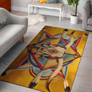 Native American Rug Native Rugs Bison Yellow Native American Pride Area Rug 1 ufk8sn.jpg