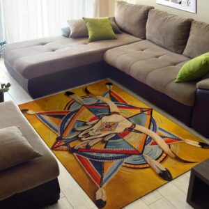 Native American Rug Native Rugs Bison Yellow Native American Pride Area Rug 3 erm2ic.jpg