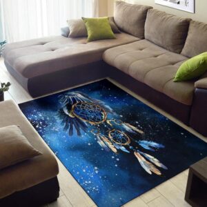 Native American Rug Native Rugs Blue Dreamcatcher Native American Design Area Rug 3 x3kde4.jpg