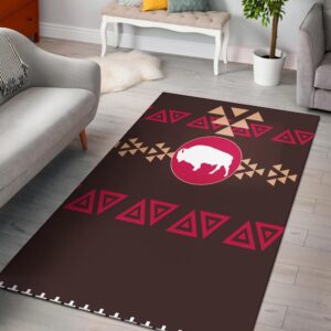 Native American Rug Native Rugs Brown Bison Native American Area Rug 1 l6l7xk.jpg