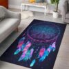 Native American Rug, Native Rugs, Feather Chief Skull Native American Area Rug