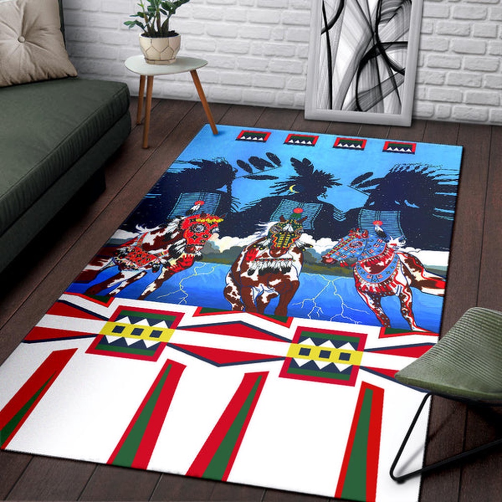 Native American Rug, Native Rugs, Horse Costumes Area Rug