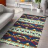 Native American Rug, Native Rugs, Indigenous Ornamental Pattern Area Rug