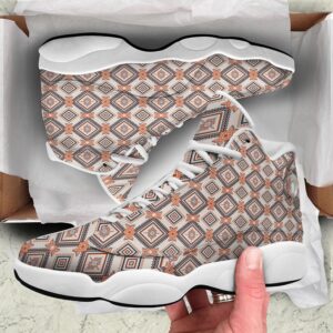 Native American Shoes Geometric Native American Print Pattern White Basketball Shoes Native American Basketball Shoes 3 kjxcqf.jpg