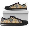 Native American Shoes, Green Tribe Design Native American Low Top Canvas Shoe, Native American Low Top Shoes