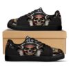 Native American Shoes, Indian Native American Print Pattern White Low Top Sneakers, Native American Low Top Shoes
