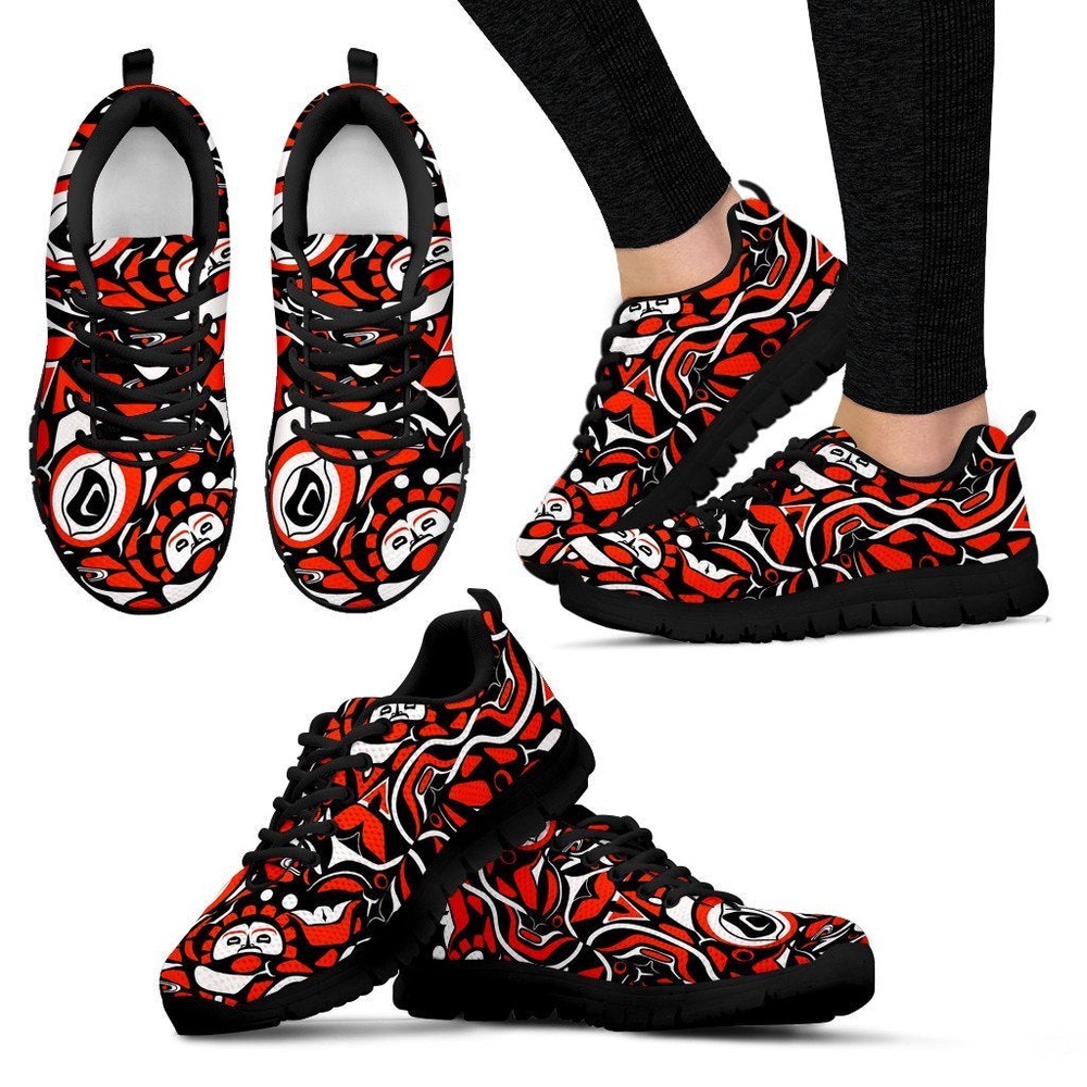 Native American Shoes, Indians Aztec Tribal Native Navajo American Print Women Shoes Sneakers