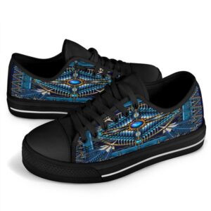 Native American Shoes Mandala Blue Native American Design Women s Low Top Canvas Shoe Native American Low Top Shoes 4 fvhqrl.jpg