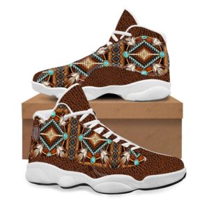 Native American Shoes, Mandala Brown JD13 Shoes&hellip;