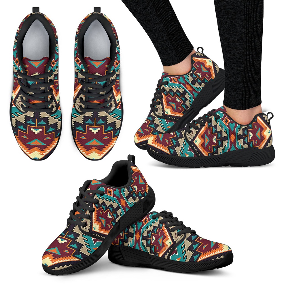 Native American Shoes, Native American Culture Design Women’s Athletic Sneaker