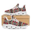 Native American Shoes, Native American Running Shoes, American Native Tribal Print Pattern Black Running Shoes