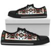 Native American Shoes, Thunderbird Native American Design Low Top Canvas Shoes, Native American Low Top Shoes