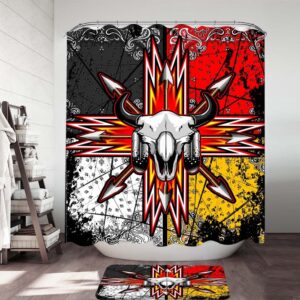 Native American Shower Curtain, Bison Arrow Native&hellip;