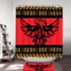 Native American Shower Curtain, The Thunderbird Red Pattern Shower Curtain, Designer Shower Curtains