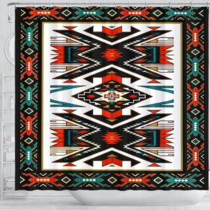 Native American Shower Curtain Tribal Colorful Pattern Native American Design Shower Curtain Designer Shower Curtains 4 xn4rwf.jpg