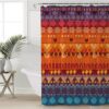 Native American Shower Curtain, Tribal Pattern Elephants Shower Curtain, Designer Shower Curtains