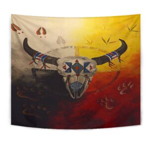 Native American Tapestry, Bison Medicine Wheels Native&hellip;