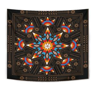 Native American Tapestry, Black Geometric Native American&hellip;