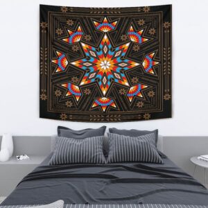 Native American Tapestry Black Geometric Native American Tapestry Wall Tapestry Native American 4 mqztjt.jpg