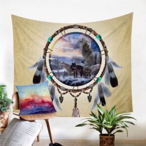 Native American Tapestry Carpet Lion Tiger Leopard Bear Tapestry Wall Tapestry Native American 4 grl1cs.jpg