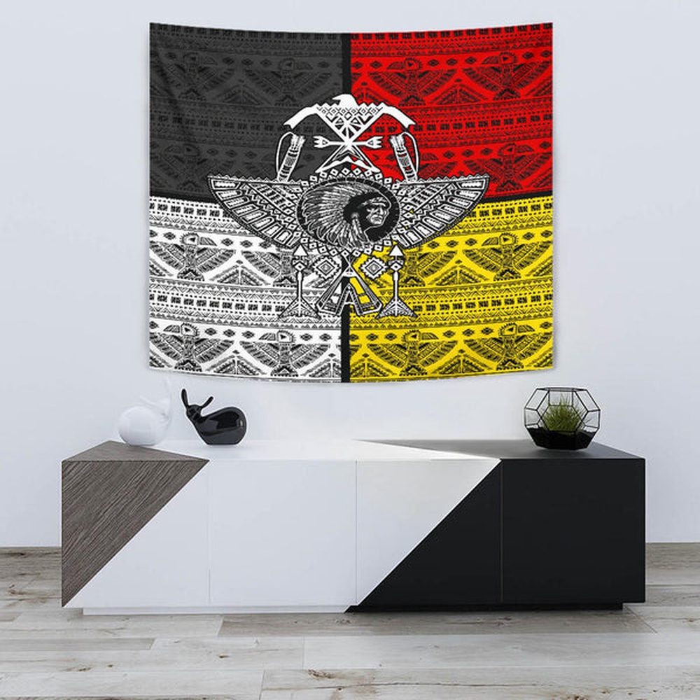 Native American Tapestry, Chief Arrow Native American Tapestry, Wall Tapestry Native American