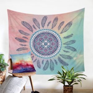 Native American Tapestry, Dreamcatcher Boho Printed Tapestry,&hellip;