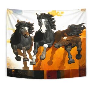 Native American Tapestry, Horse Running Native Tapestry,&hellip;
