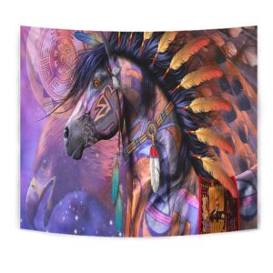 Native American Tapestry, Horses Dreamcatcher Native American&hellip;