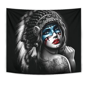 Native American Tapestry, Native Girl Tapestry, Wall&hellip;