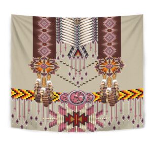 Native American Tapestry, Pink Pattern Breastplate Tapestry,&hellip;