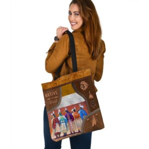Native American Tote Bag, Blood Native American&hellip;