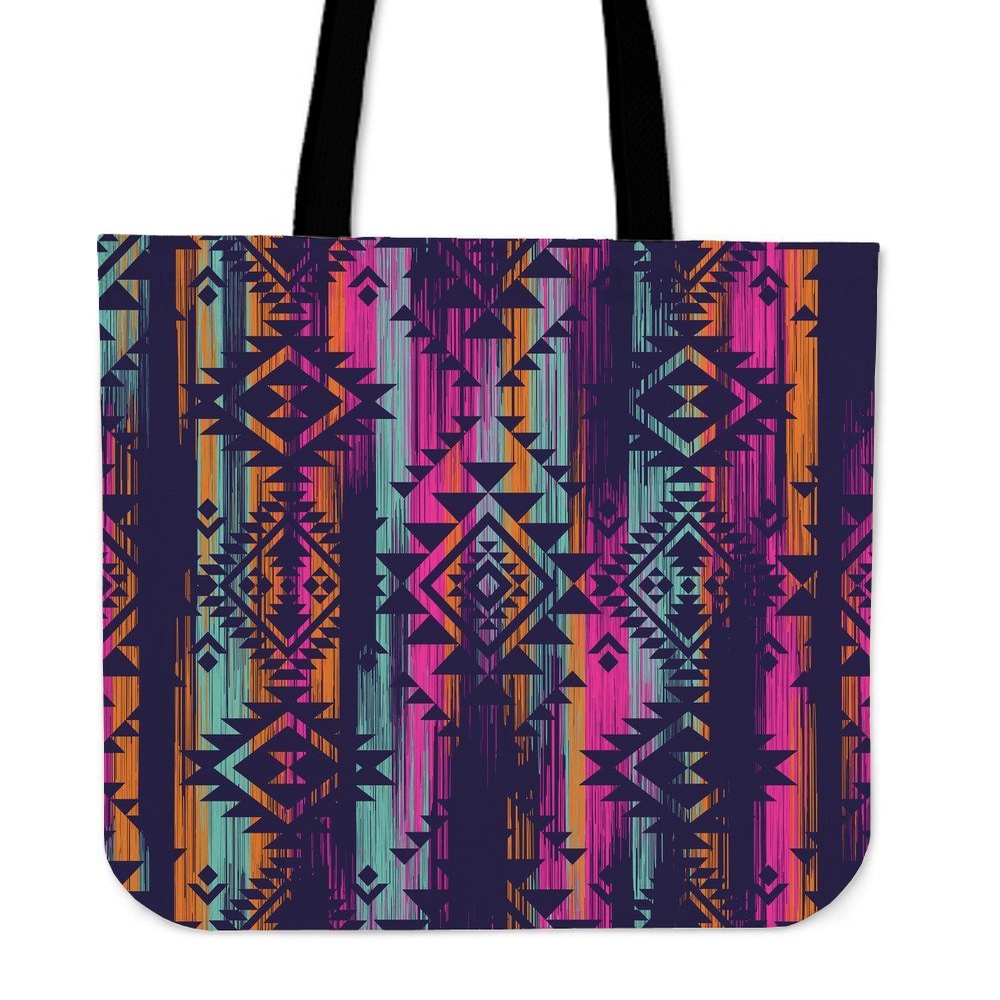 Native American Tote Bag, Indians Navajo Aztec Tribal Native American Print Tote Bag, Native American Bag