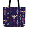 Native American Tote Bag, Indians Navajo Aztec Tribal Native American Print Tote Bag, Native American Bag