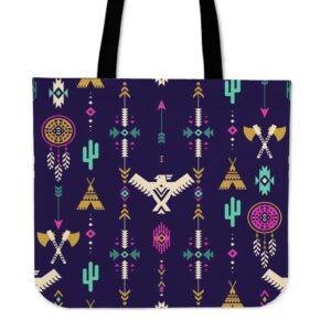 Native American Tote Bag, Indians Tribal Native&hellip;