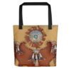 Native American Tote Bag, Jade Motifs Native American 3D Printed Canvas Tote Bag, Native American Bag