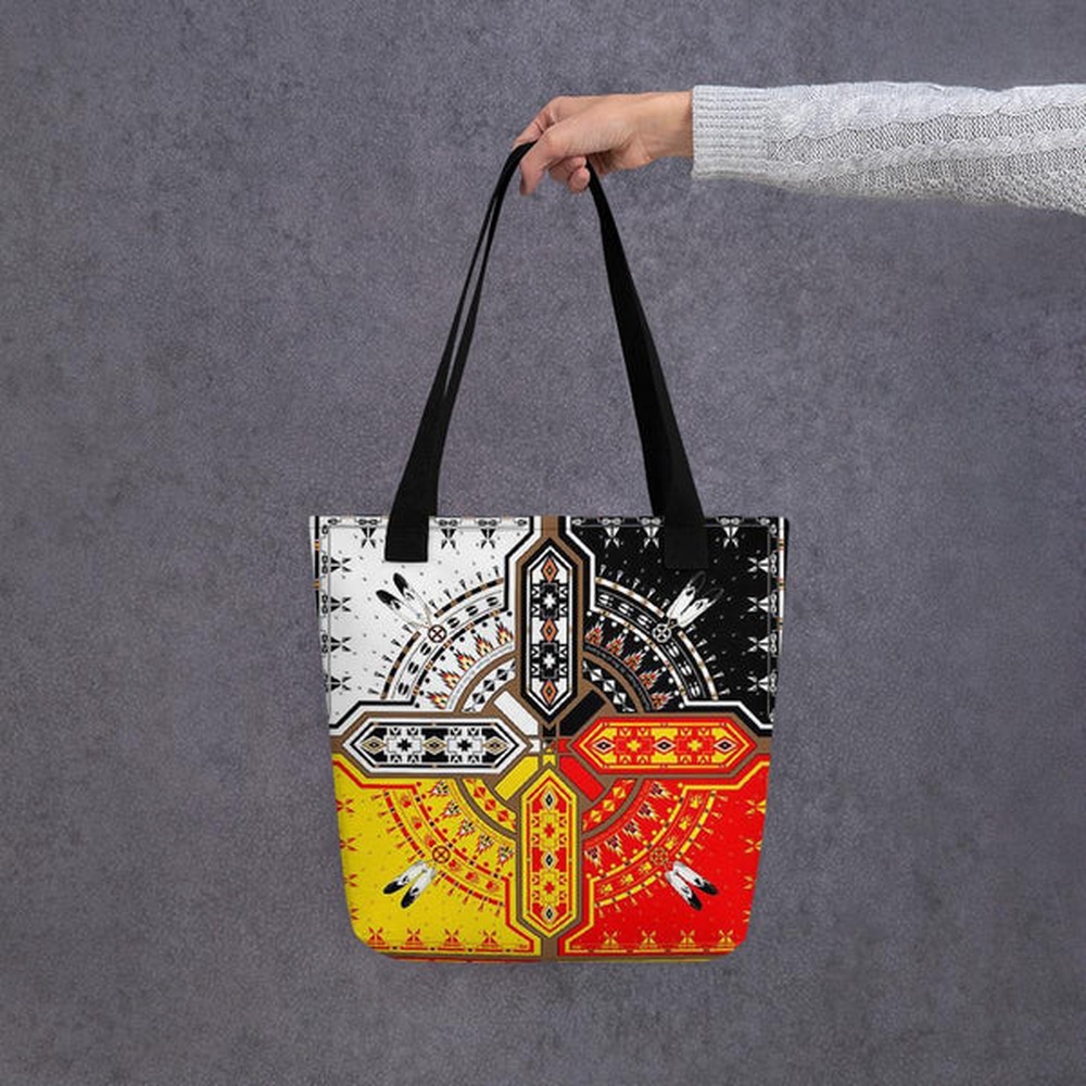 Native American Tote Bag, Medicine Wheels Tote bag, Native American Bag