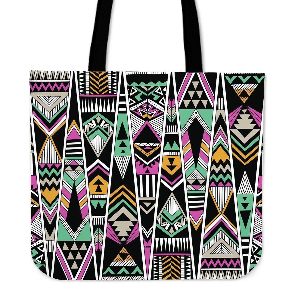 Native American Tote Bag, Native American Aztec Tribal Navajo Indians Print Tote Bag, Native American Bag