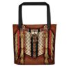Native American Tote Bag, Native American Tribal Navajo Indians Aztec Print Tote Bag, Native American Bag