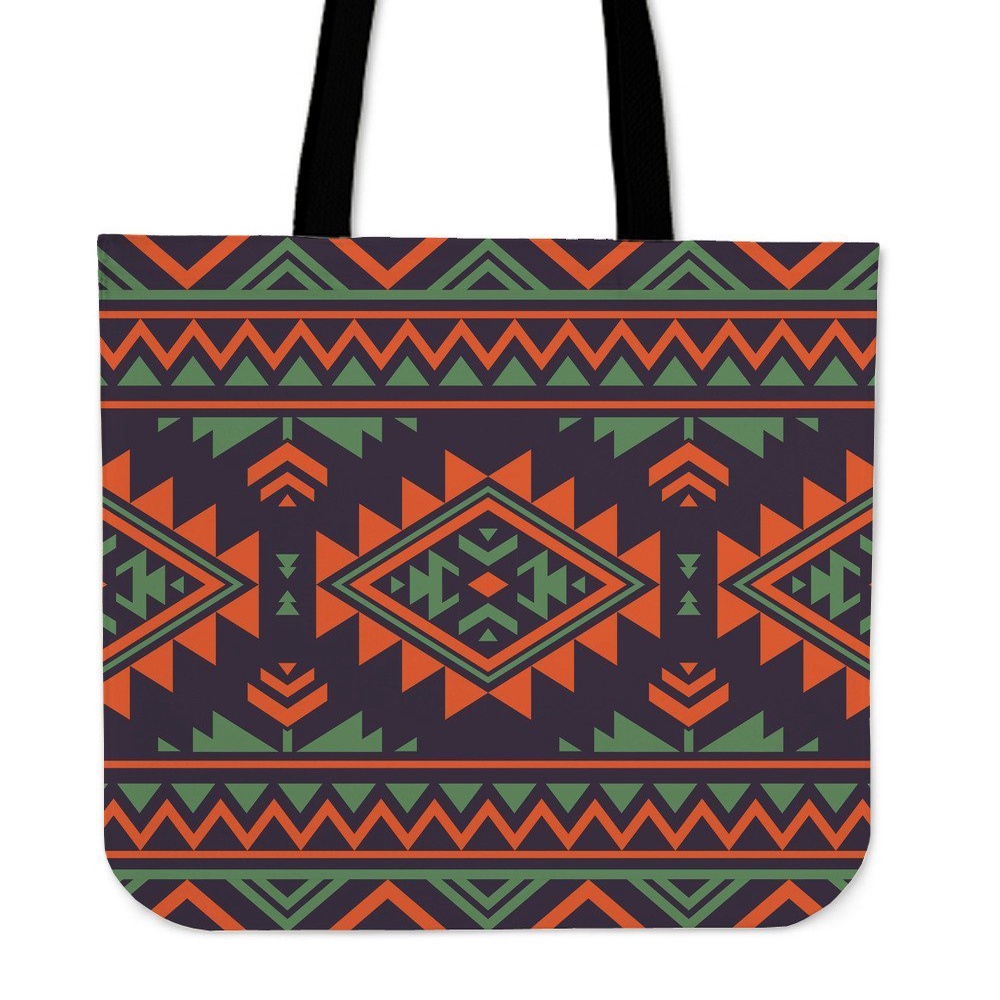 Native American Tote Bag, Native American Tribal Navajo Indians Aztec Print Tote Bag, Native American Bag