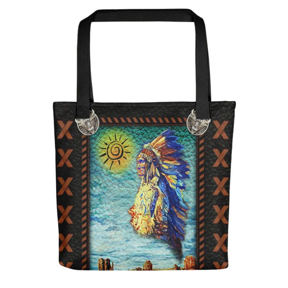 Native American Tote Bag, Native Chief Tote bag, Native American Bag