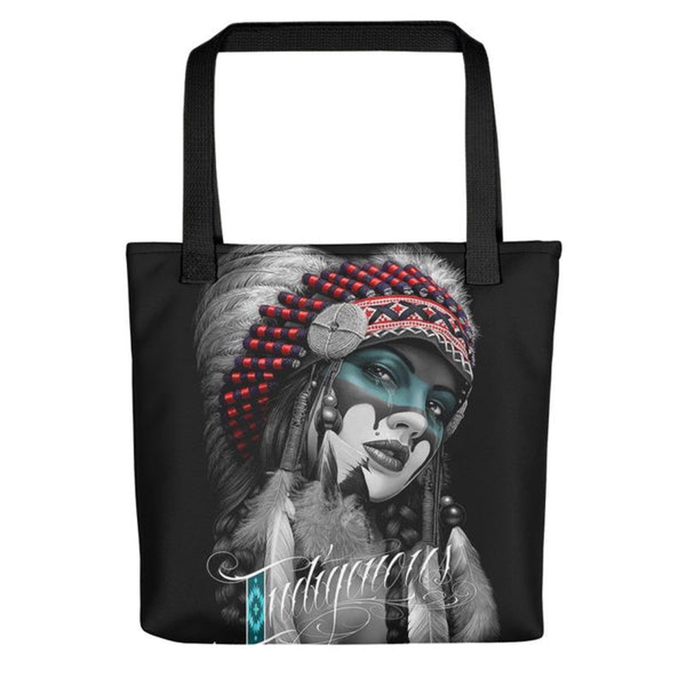 Native American Tote Bag, Native Girl Tote bag, Native American Bag