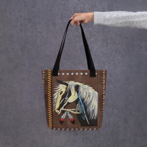 Native American Tote Bag, Native Horse Tote&hellip;