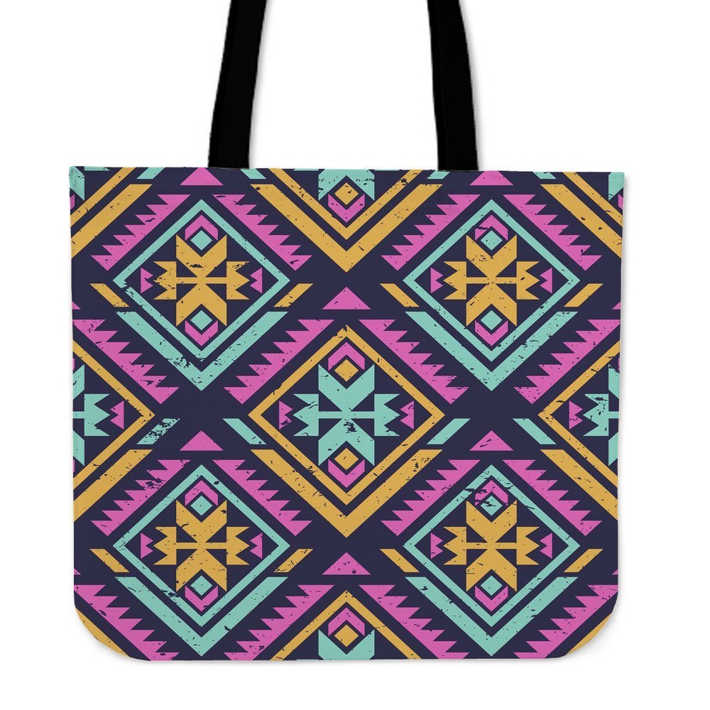 Native American Tote Bag, Navajo Indians Aztec Tribal Native American Print Tote Bag, Native American Bag
